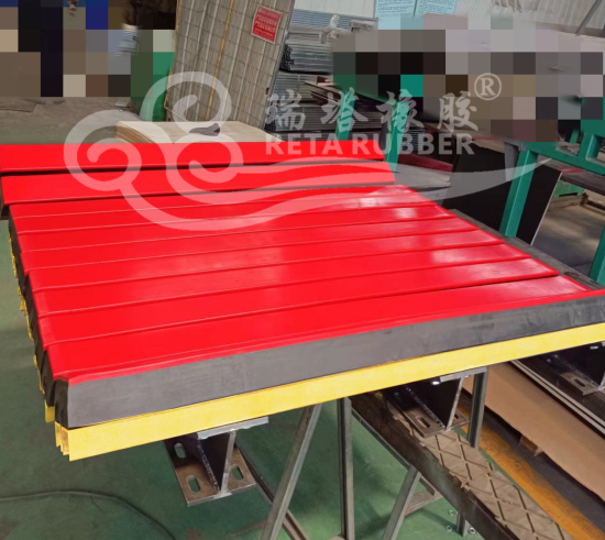 輸送機落料點高耐磨輸送帶緩沖床
